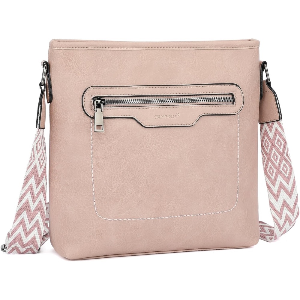 Pink boho Crossbody Bag